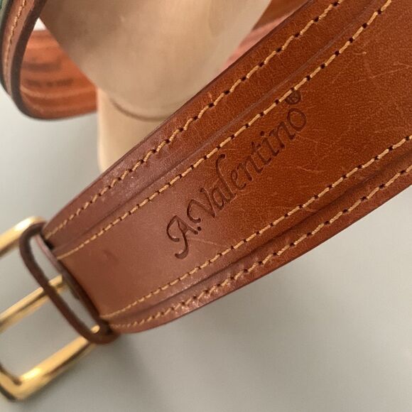 Valentino Vintage Leather Belt - Picture 3 of 9